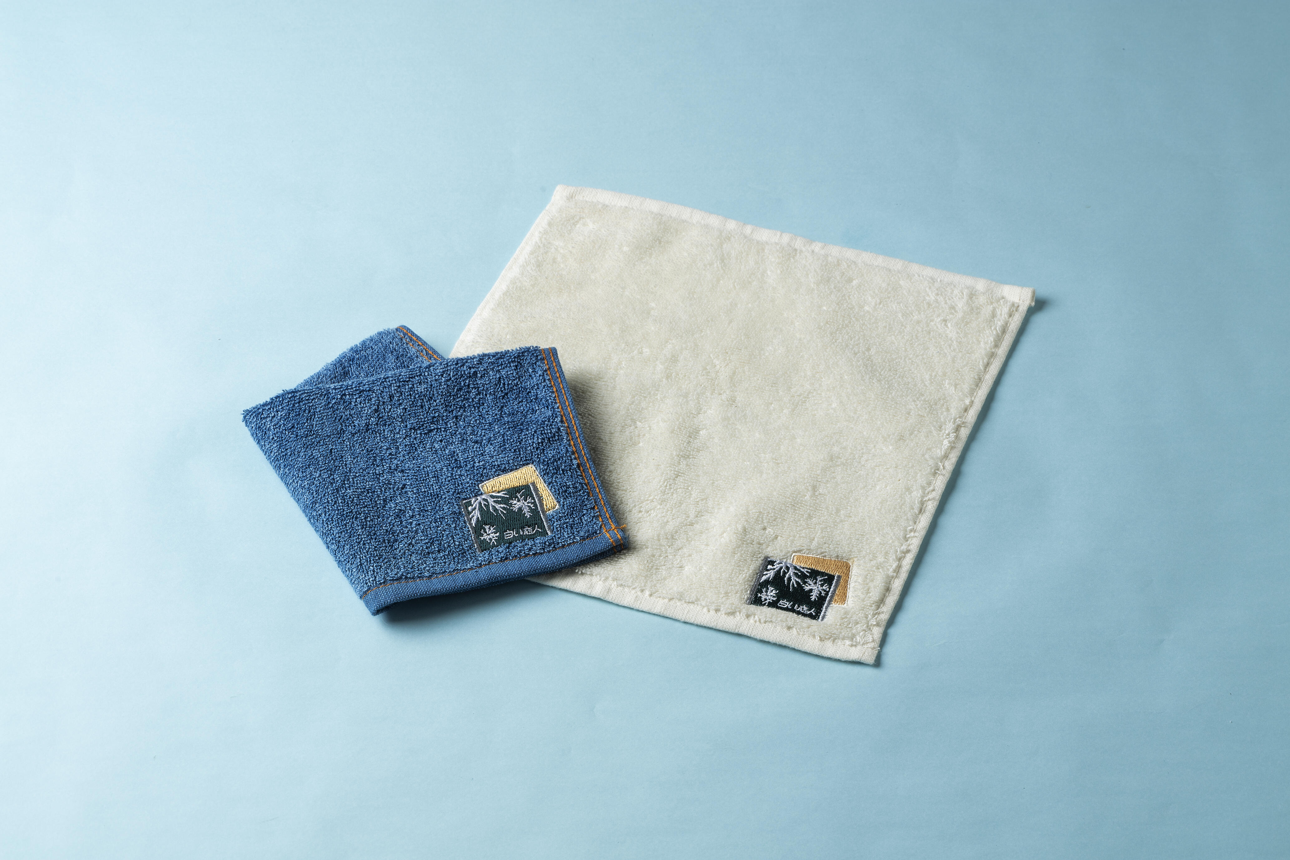 白い恋人刺繍タオル